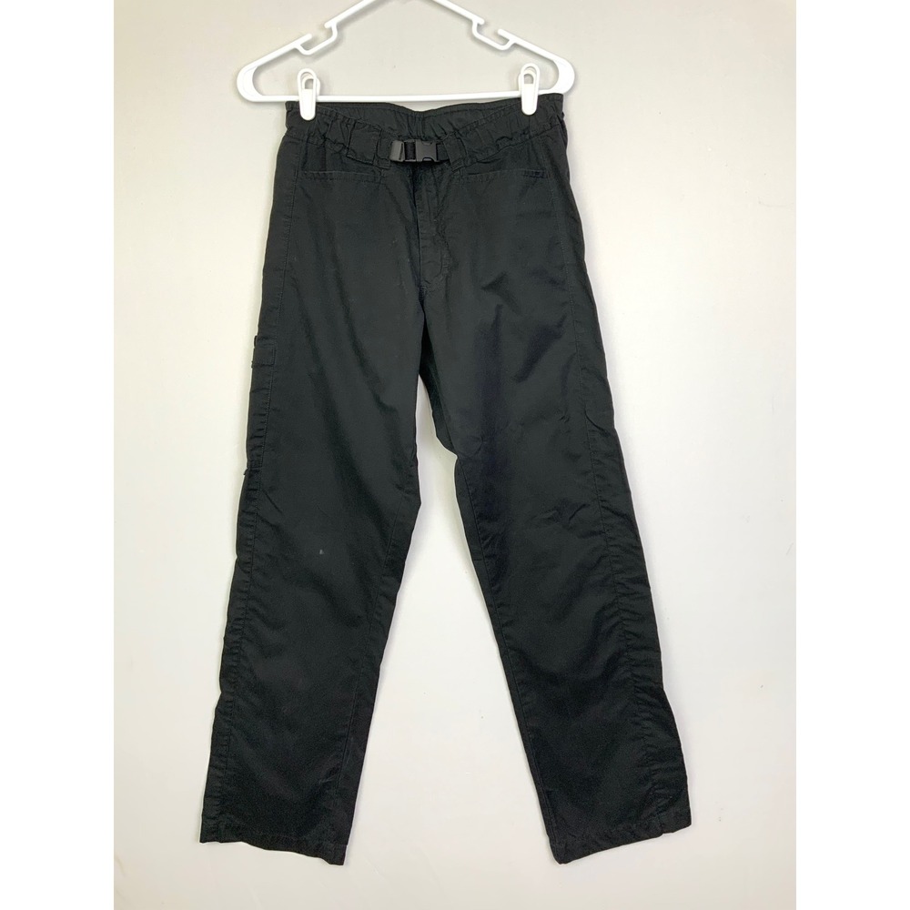 VTG Y2K Prana Women's Sz Small Black Belted Cotton Nylon Outdoors Hiking Pants